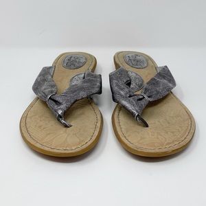 B.O.C Born Concept 3/4 Inch Wedge Thong Sandals